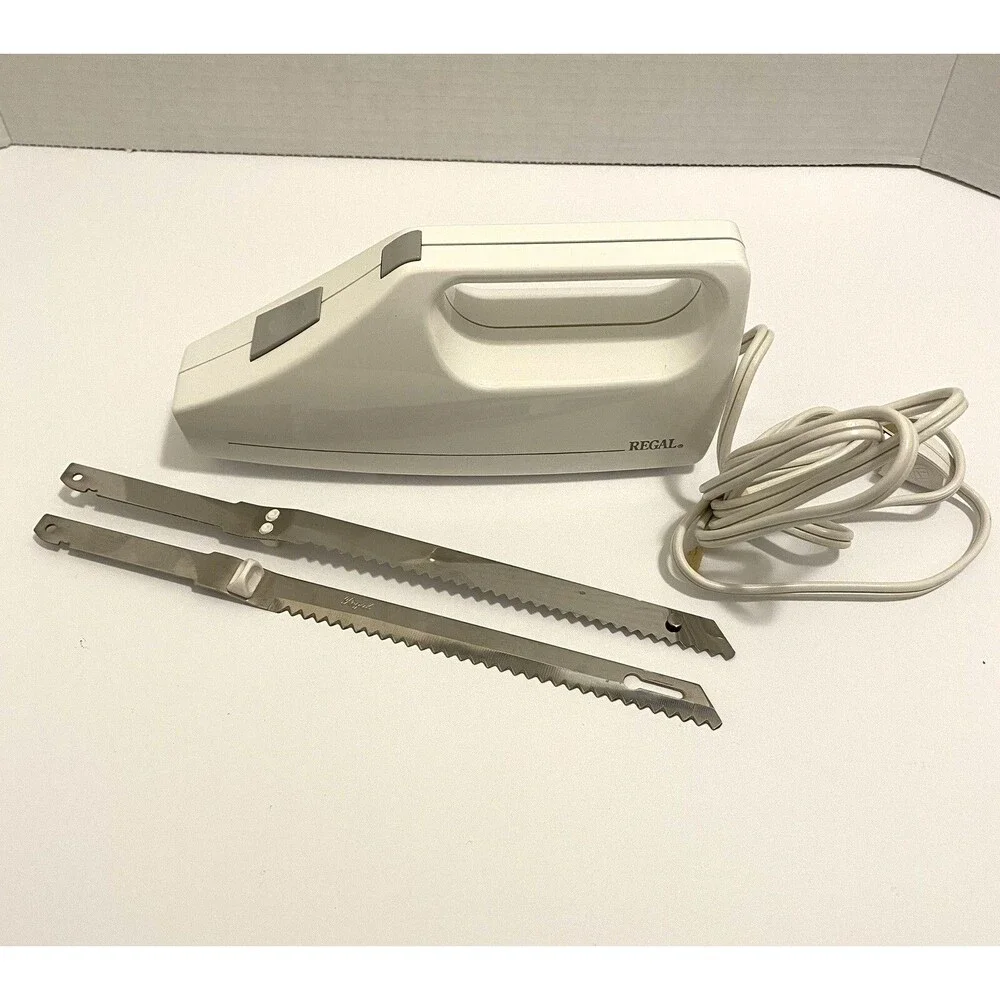 Regal Knife Electric Serrated With Stainless Steel Blades Vintage Tested